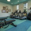 a gym with exercise equipment