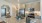 a kitchen with marble counters